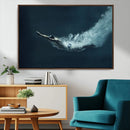 Swimmer Wall Art Canvas Print
