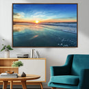 Blue Sky and Beach Wall Art Canvas Print