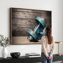 Dambell and Sport Wall Art Canvas Print