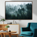 Misty Forest Wall Art – Serene Green Landscape Canvas Print, by MyGreatCanvas | Canvas Wall Art Prints | Photo Prints & Wall Decor