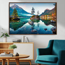 Crystal Clear Lake Wall Art | Mountains Wall Art Canvas | 3 by MyGreatCanvas | Canvas Wall Art Prints | Photo Prints & Wall Decor
