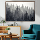 Misty Forest Canvas Wall Art – Monochrome Triptych Pine Tree by MyGreatCanvas | Canvas Wall Art Prints | Photo Prints & Wall Decor