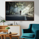 Cycling Road Bike in the Morning, Cycling Road Bike Canvas by MyGreatCanvas | Canvas Wall Art Prints | Photo Prints & Wall Decor