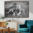 King Forest Lion Wall Art Canvas Print – Framed Majestic by MyGreatCanvas | Canvas Wall Art Prints | Photo Prints & Wall Decor
