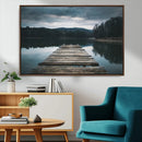 Wooden Bridge Near Lake Wall Art Canvas Print by MyGreatCanvas | Canvas Wall Art Prints | Photo Prints & Wall Decor