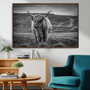 Fluffy Cattle Wall Art Print, Highland Cow Canvas, Framed by MyGreatCanvas | Canvas Wall Art Prints | Photo Prints & Wall Decor