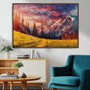 Mountain and Daylight Red Sunset Wall Art Canvas Print by MyGreatCanvas | Canvas Wall Art Prints | Photo Prints & Wall Decor