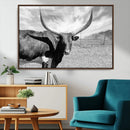 Longhorn Wall Art Canvas Print, Framed Ranch Wall Art Canvas by MyGreatCanvas | Canvas Wall Art Prints | Photo Prints & Wall Decor