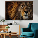 Mighty Lion Wall Art Canvas Print – Majestic Animal Portrait by MyGreatCanvas | Canvas Wall Art Prints | Photo Prints & Wall Decor