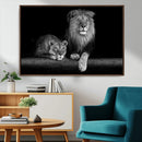 Lion Family Wall Art Canvas Print – Framed Majestic Wildlife by MyGreatCanvas | Canvas Wall Art Prints | Photo Prints & Wall Decor
