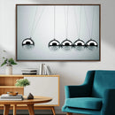 Newton's Cradle Wall Art Canvas Print, Framed Newton Cradle