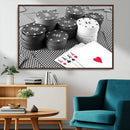 Poker Game Cards Wall Art Canvas, Multi Panel Wall Art by MyGreatCanvas | Canvas Wall Art Prints | Photo Prints & Wall Decor