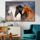 Animal Wall Art Three Horses Farmhouse Art Canvas, Framed by MyGreatCanvas | Canvas Wall Art Prints | Photo Prints & Wall Decor