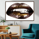 Close Up Lips Wall Art Canvas Print