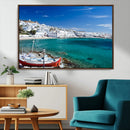 Santorini Wall Art Canvas Print