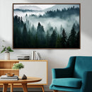 Captivating Misty Forest Wall Art Canvas, Premium Canvas