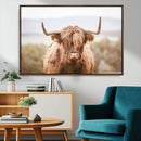 Scottish Serene Highland Cow Canvas Wall Art – Serene