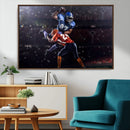 American Football Wall Art Canvas Print, Stadium Sport Wall