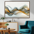 Abstract Wave Canvas Wall Art – Fluid Contemporary Elegance