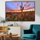 Arizona Desert Sunset Wall Art Canvas Print by MyGreatCanvas | Canvas Wall Art Prints | Photo Prints & Wall Decor