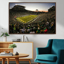Oregon Stadium Canvas Wall Art - Captivating Game Day Scene