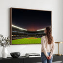 Yankee Stadium Night Game Triple Canvas, Yankee Stadium