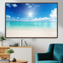 Blue Ocean Wall Art Canvas Print - Tranquil Ocean Paradise