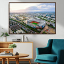 Old Trafford Manchester United Stadium Wall Art Canvas Print