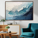 Ocean Wave Canvas Wall Art Print – Coastal Living Room Large