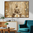 Buddha Wall Art Canvas Print, Buddha Meditation Room Decor,