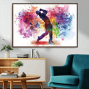 Colorful Golfer Swing Wall Art Canvas Print - Ready to Hang, by MyGreatCanvas | Canvas Wall Art Prints | Photo Prints & Wall Decor