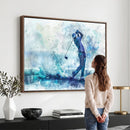 Golf Swing Wall Art Canvas Print - Sports-Inspired