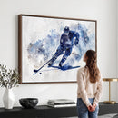 Hockey Player Wall Art Canvas Print - Sports-Inspired