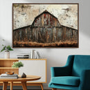 Rustic Barn Wall Art | Farmhouse Wall Decor Canvas Print |