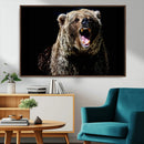 Grizzly Bear Canvas Print | Wildlife Wall Art for Cabin by MyGreatCanvas | Canvas Wall Art Prints | Photo Prints & Wall Decor