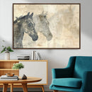 Abstract Horse Canvas Print | Modern Farmhouse Wall Art |