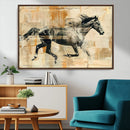 Chines Style Running Horse Western Wall Art | Farmhouse Wall