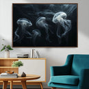 Jellyfish Wall Art Canvas Print, Elegant Wall Decor