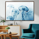 Blue Jellyfish Wall Art Canvas Print
