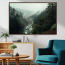 Misty Forest Wall Art | Ready to Hang and Framed | Tranquil