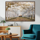Forest Grove Wall Art | Serene Pathway Canvas Print | Ready