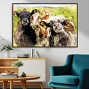 Curious Cows Farmhouse Wall Art | Ready to Hang and Framed by MyGreatCanvas | Canvas Wall Art Prints | Photo Prints & Wall Decor