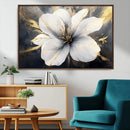 White Flower Wall Art Canvas Print | Ready to Hang |