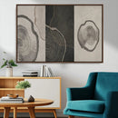 Minimalist Tree Rings Wall Art | Modern Abstract Canvas