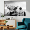 Scottish Highland Cow Wall Art | Rustic Farmhouse Décor |