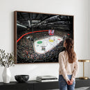 Vaudoise Lausanne Ice Hockey Arena Stadium Wall Art Canvas,
