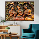 Indian Woman Statue Wall Art Canvas Print