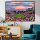 Carter-Finley Stadium Art Sunset Game Triple Canvas Wall Art