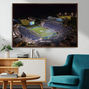 Duke University Blue Devils Football Print Canvas - Durham