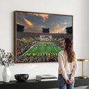 University of Michigan Wolverines Print Canvas, Football